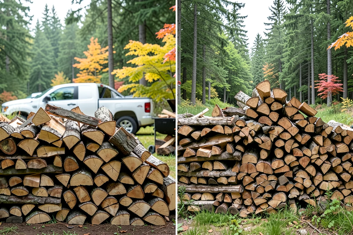 Woodshed Loading in Puyallup, Pierce County, WA - Deliver the ordered volume to your shed