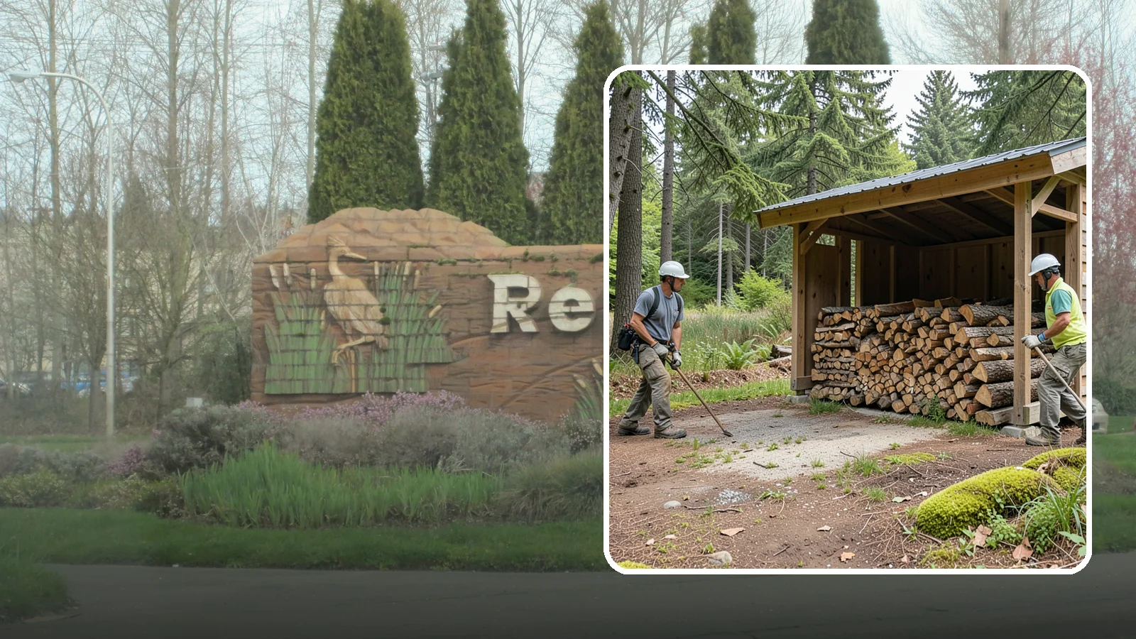 Woodshed Loading in Renton, King County, WA - We deliver and neatly load your woodshed so it is packed for maximum airflow and easy access all winter.