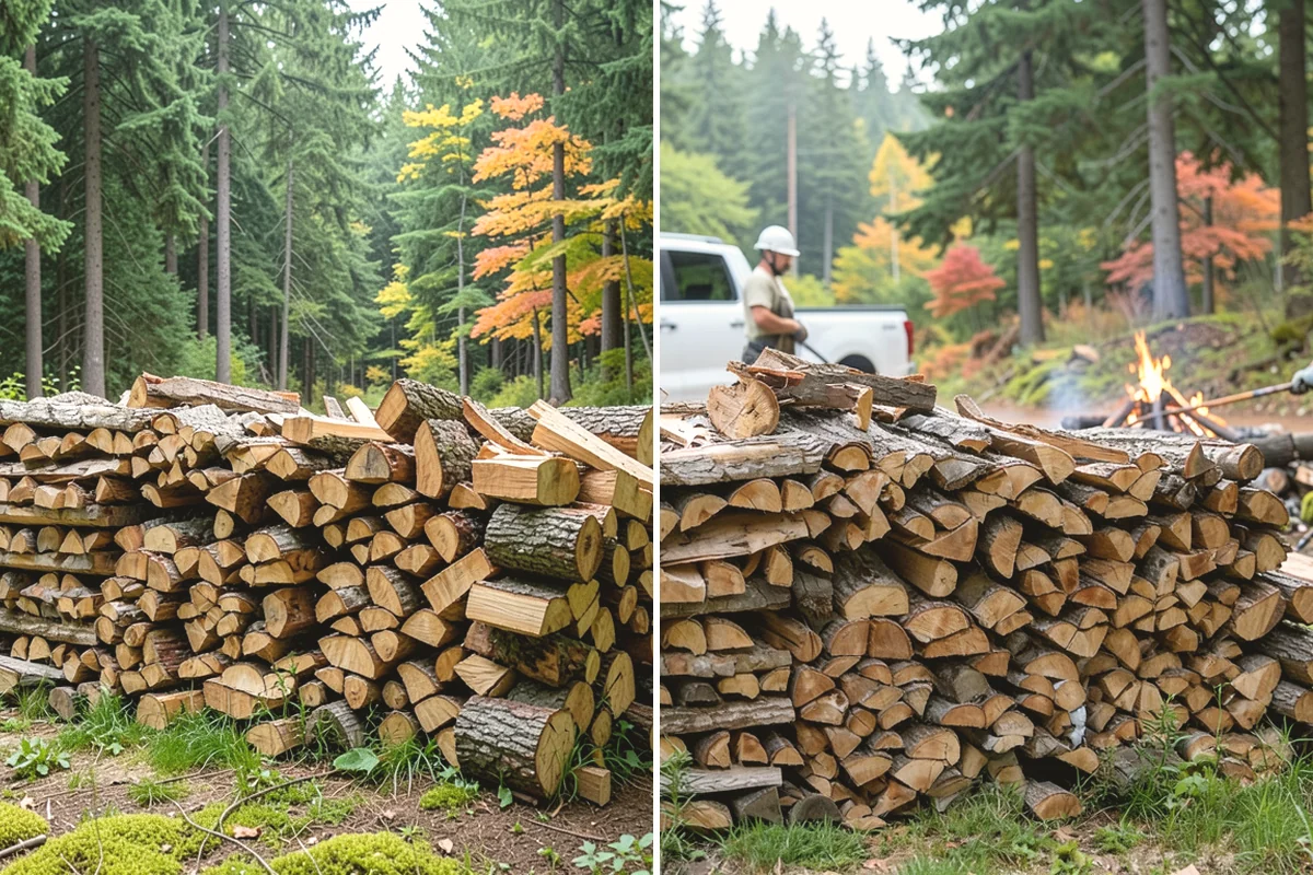 Woodshed Loading in Ruston, Pierce County, WA - Deliver the ordered volume to your shed