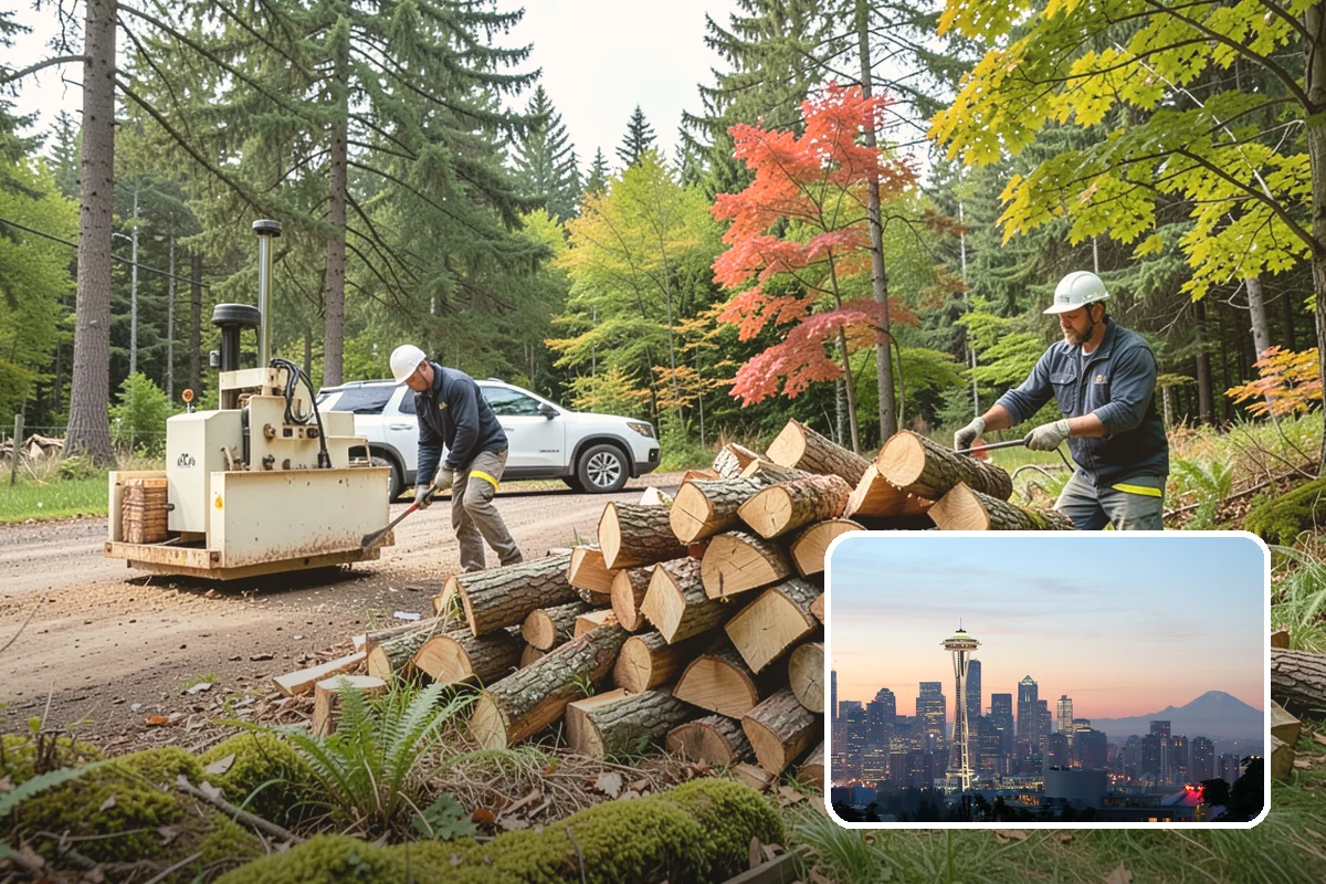 Woodshed Loading in Seattle, King County, WA - Packs the shed for airflow, not just volume