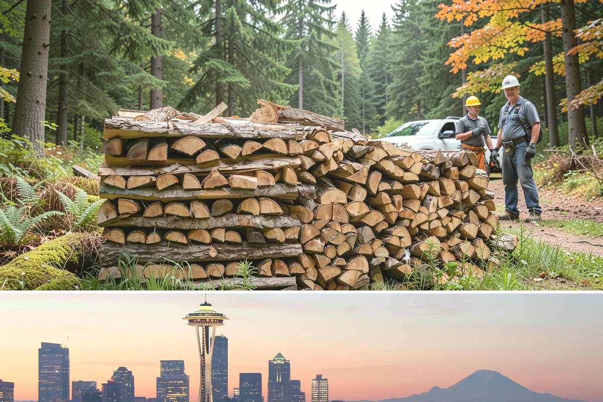 Woodshed Loading in Seattle, King County, WA - Load the woodshed in late summer or early fall so it is full and settled before heating season.