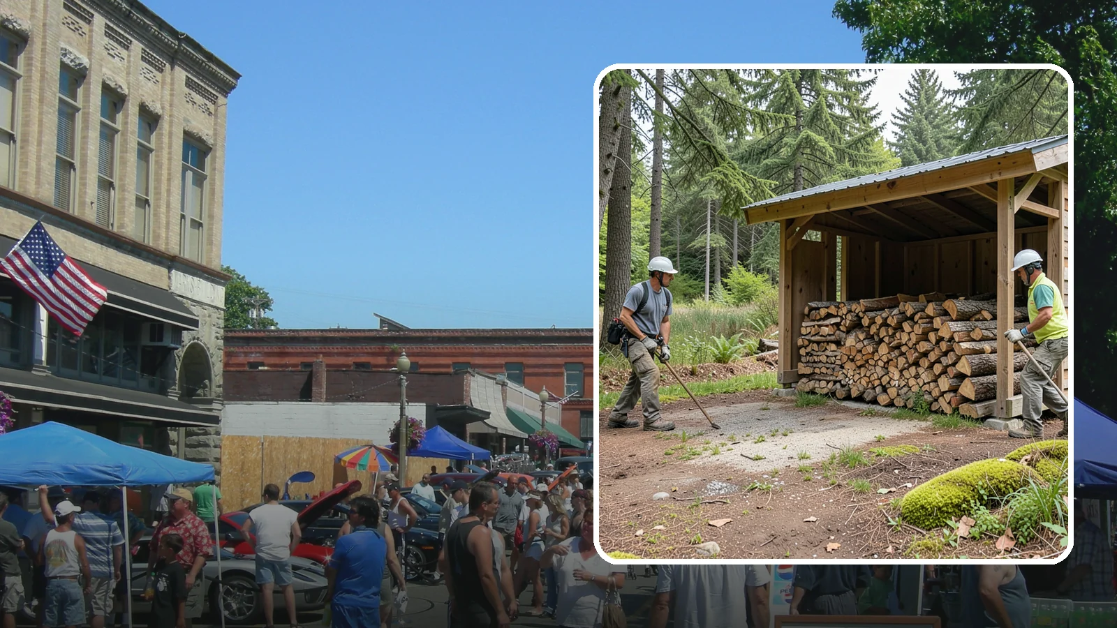 Woodshed Loading in Snohomish, Snohomish County, WA - We deliver and neatly load your woodshed so it is packed for maximum airflow and easy access all winter.