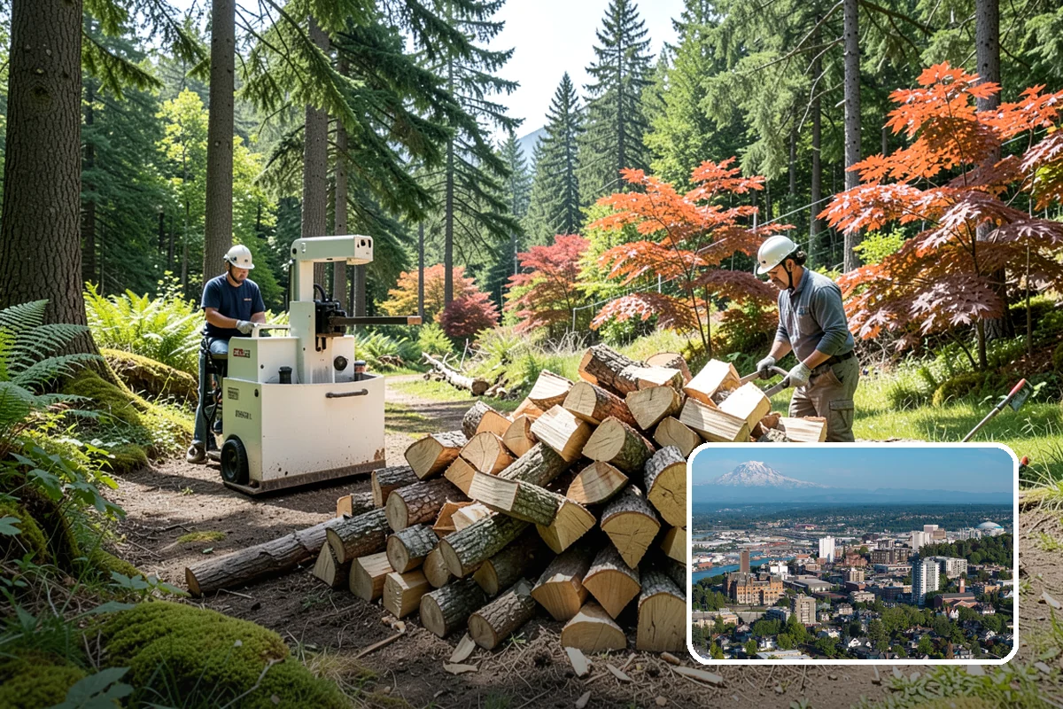 Woodshed Loading in Tacoma, Pierce County, WA - Packs the shed for airflow, not just volume