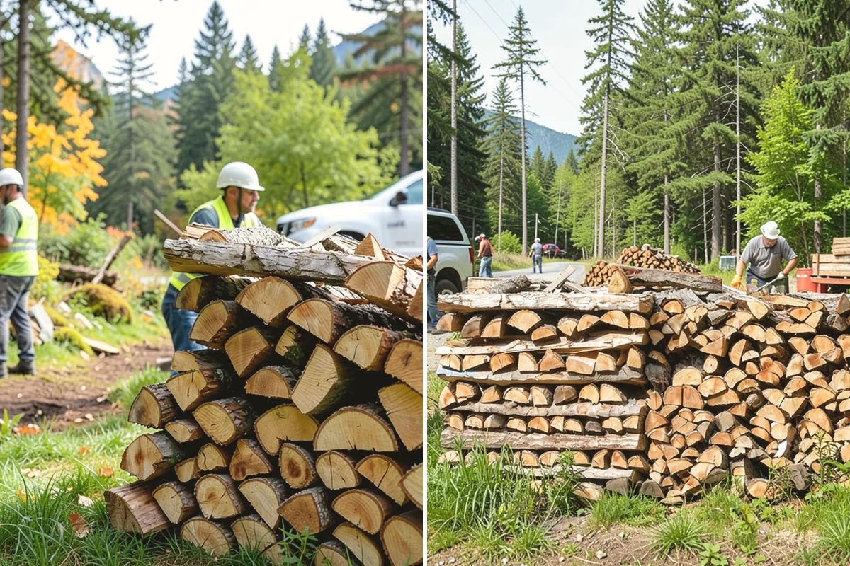 Woodshed Loading in Yarrow Point, King County, WA - Deliver the ordered volume to your shed