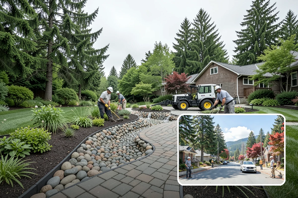 3D Landscape Design in Hunts Point, King County, WA - See the design before it is built
