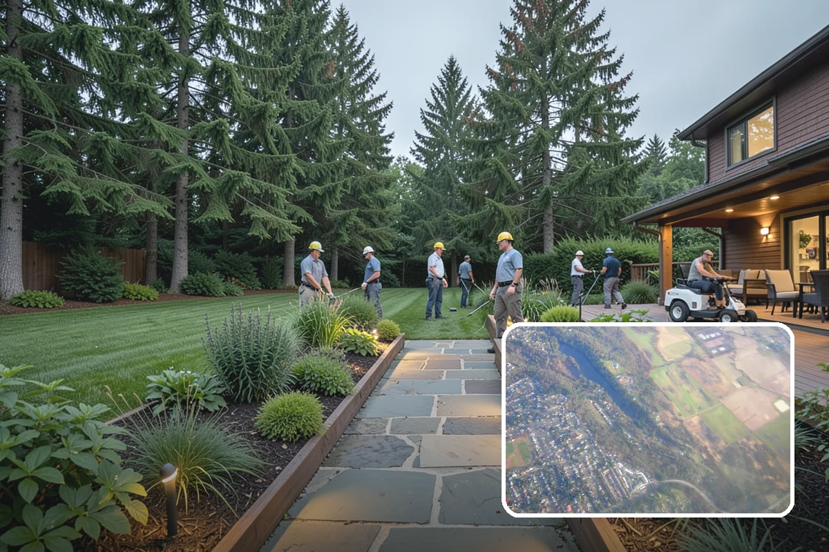 Accent Lighting in Algona, King County, WA - Showcases trees, features, and architecture
