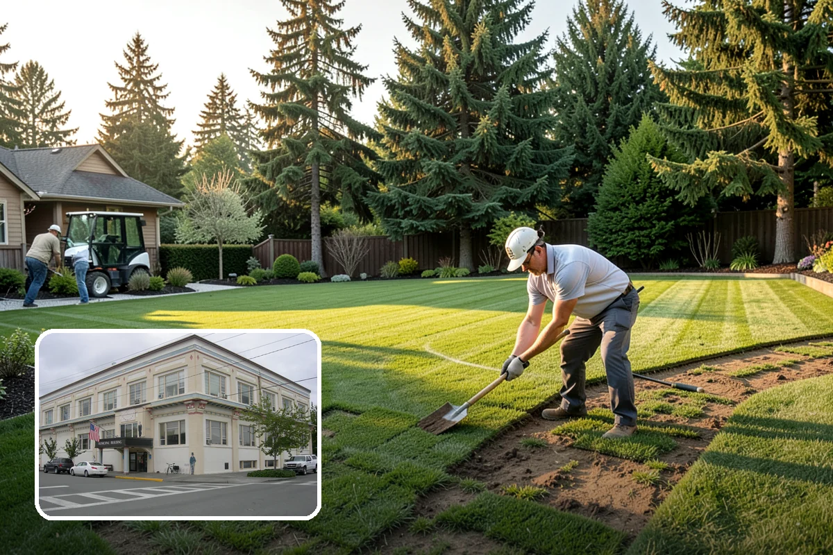 Accent Lighting in Anacortes, Skagit County, WA - Showcases trees, features, and architecture