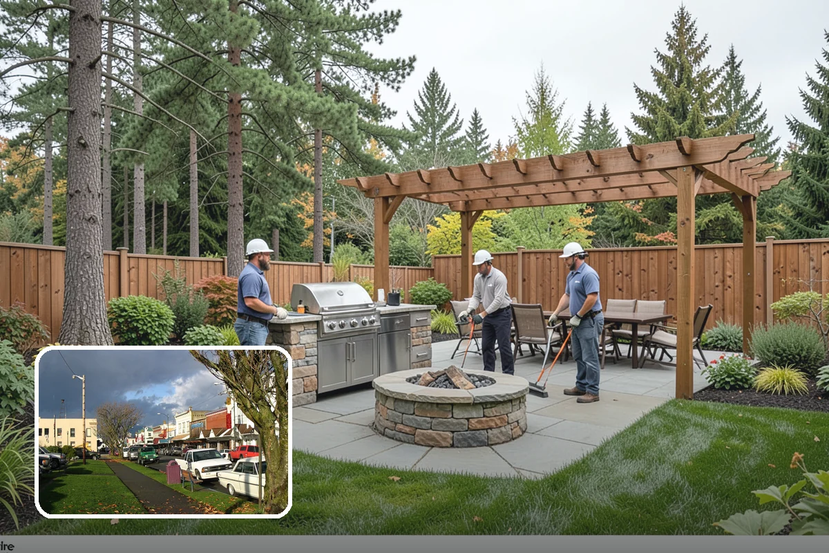 Accent Lighting in Arlington, Snohomish County, WA - Showcases trees, features, and architecture
