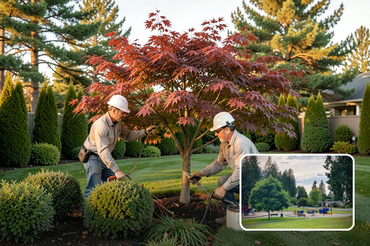 Accent Lighting in Bonney Lake, Pierce County, WA - Showcases trees, features, and architecture