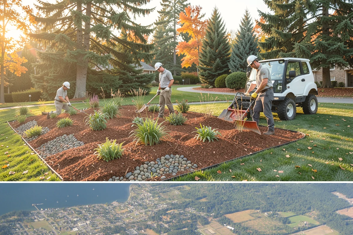 Accent Lighting in Coupeville, Island County, WA - Can be installed year-round
