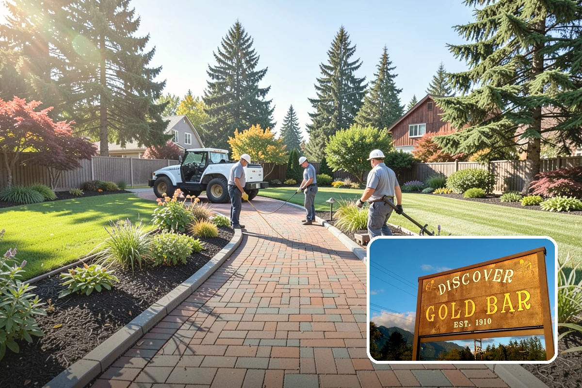 Accent Lighting in Gold Bar, Snohomish County, WA - Showcases trees, features, and architecture