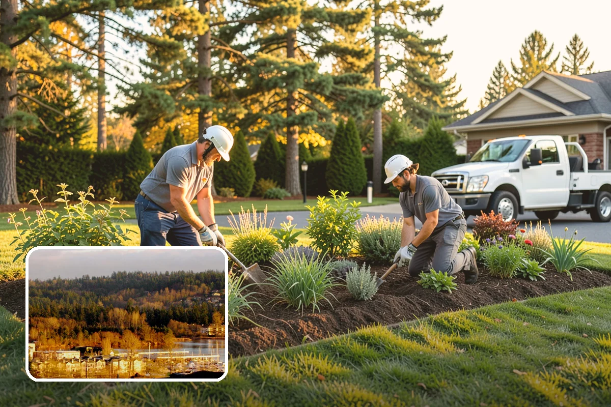 Accent Lighting in Kenmore, King County, WA - Showcases trees, features, and architecture