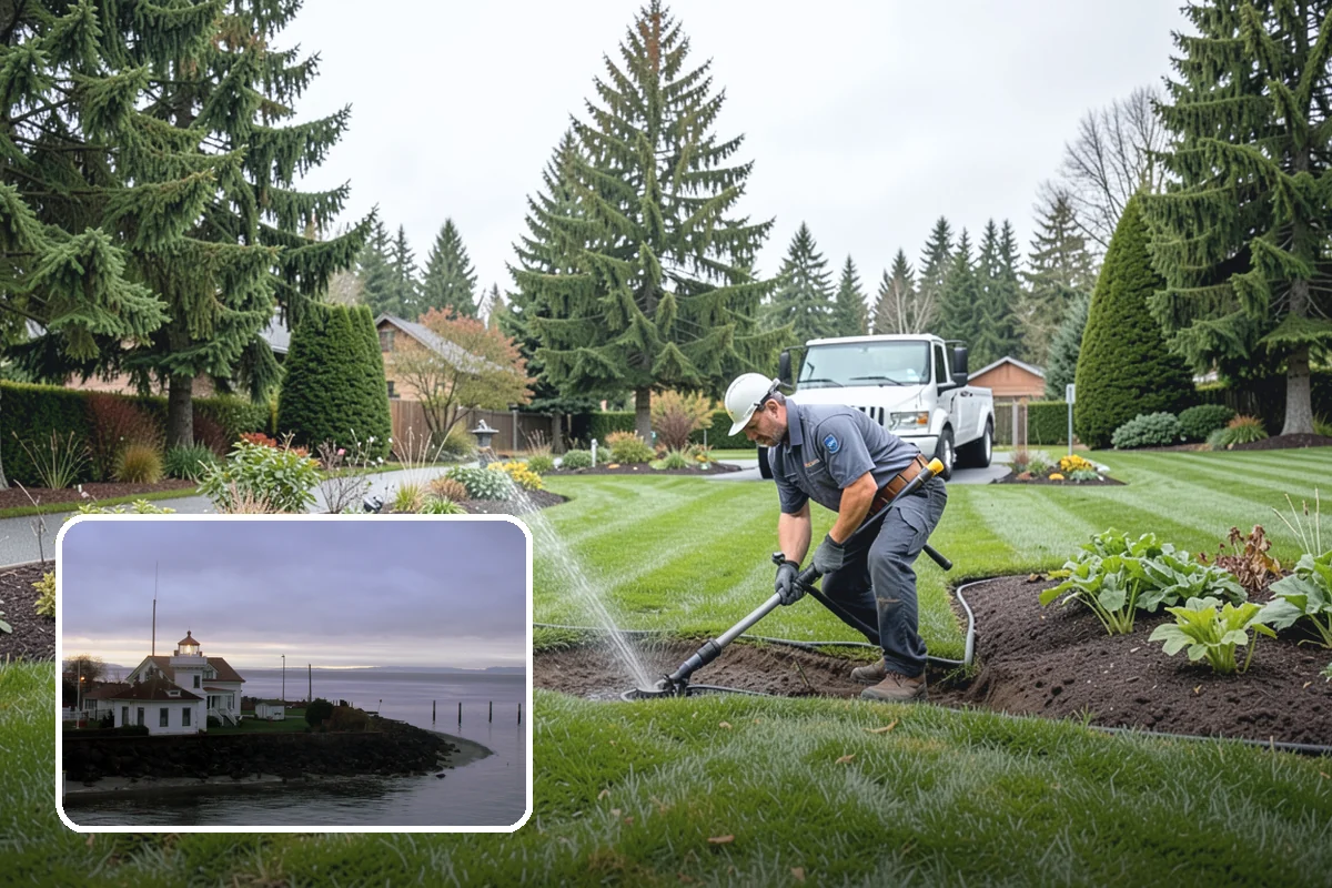 Accent Lighting in Mukilteo, Snohomish County, WA - Showcases trees, features, and architecture