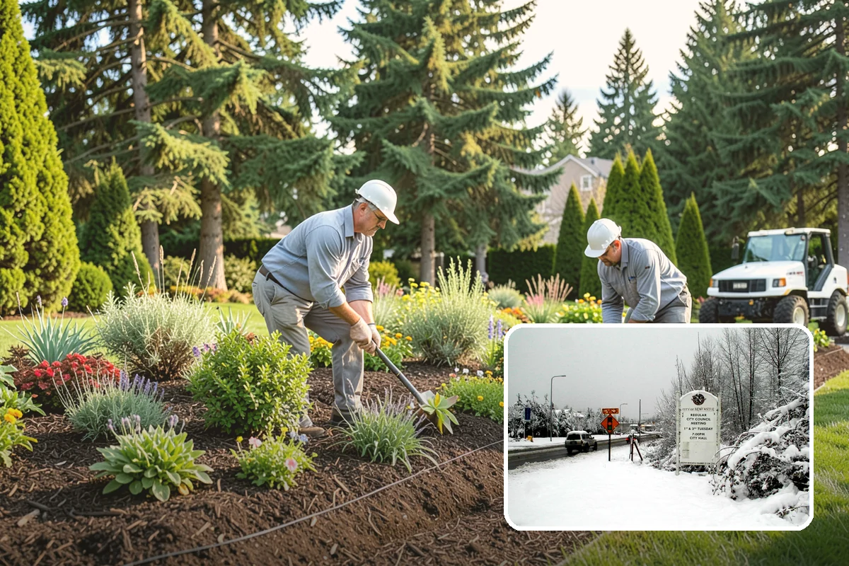 Accent Lighting in Newcastle, King County, WA - Showcases trees, features, and architecture