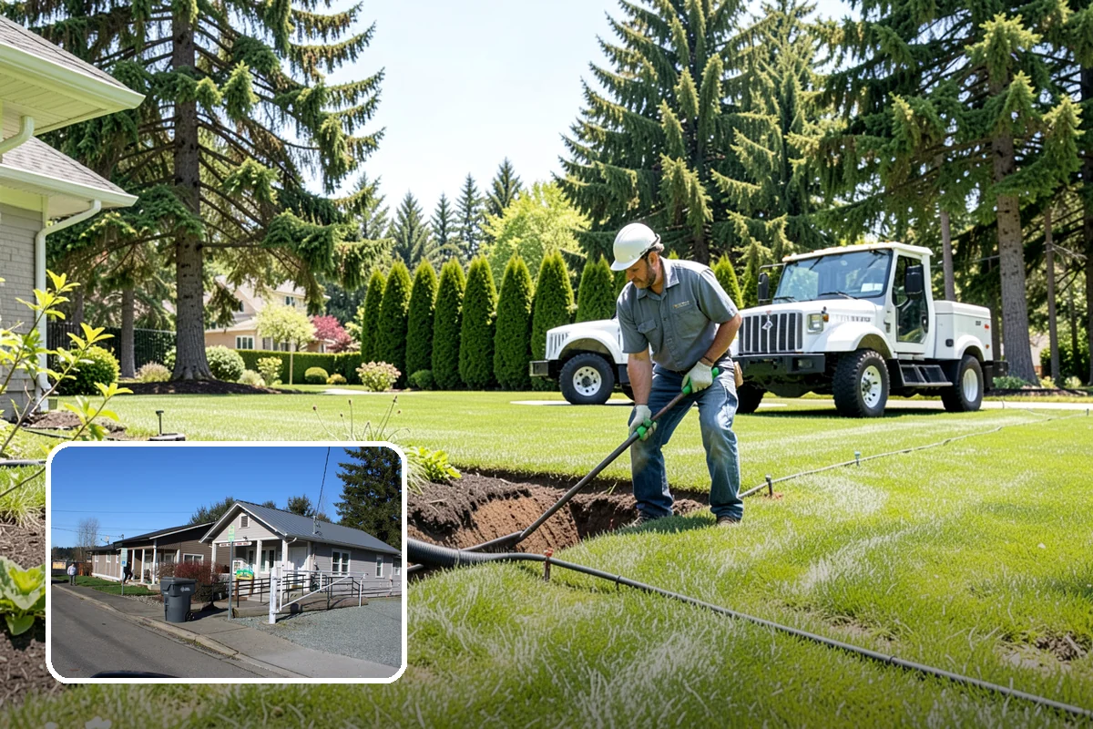 Accent Lighting in South Prairie, Pierce County, WA - Showcases trees, features, and architecture