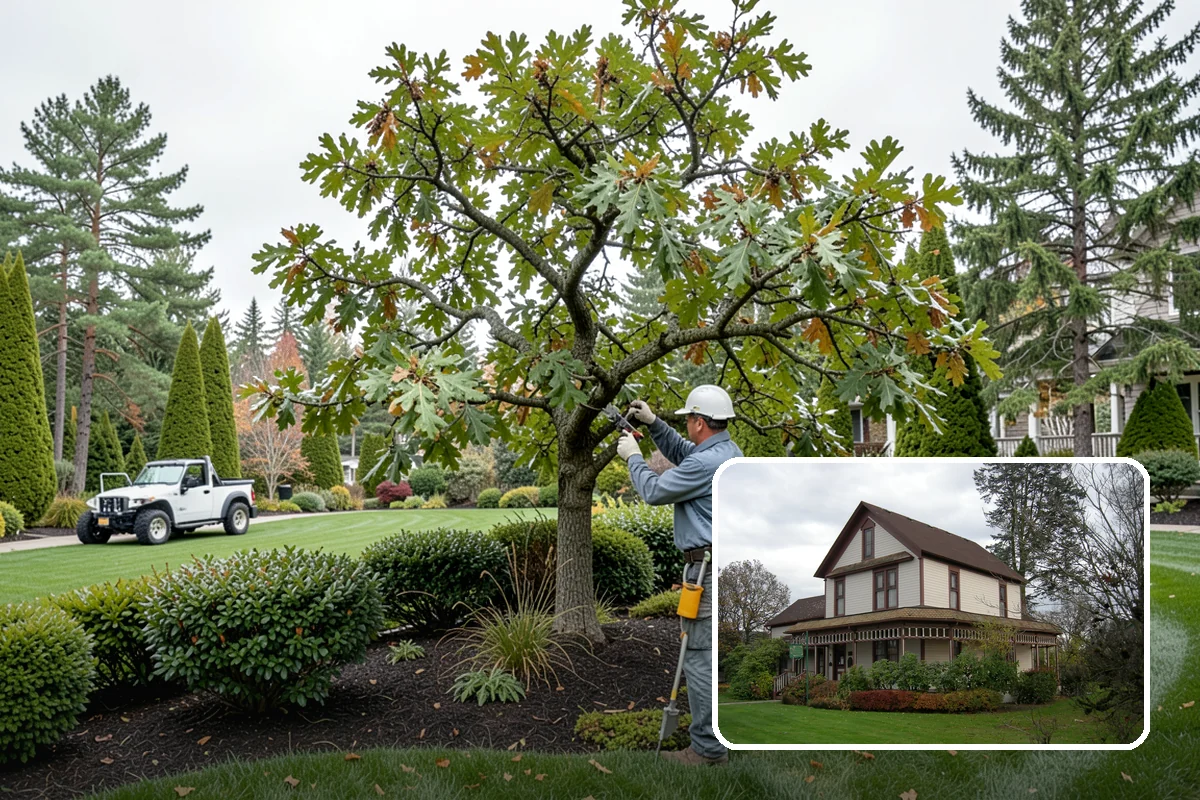 Accent Lighting in Sumner, Pierce County, WA - Showcases trees, features, and architecture