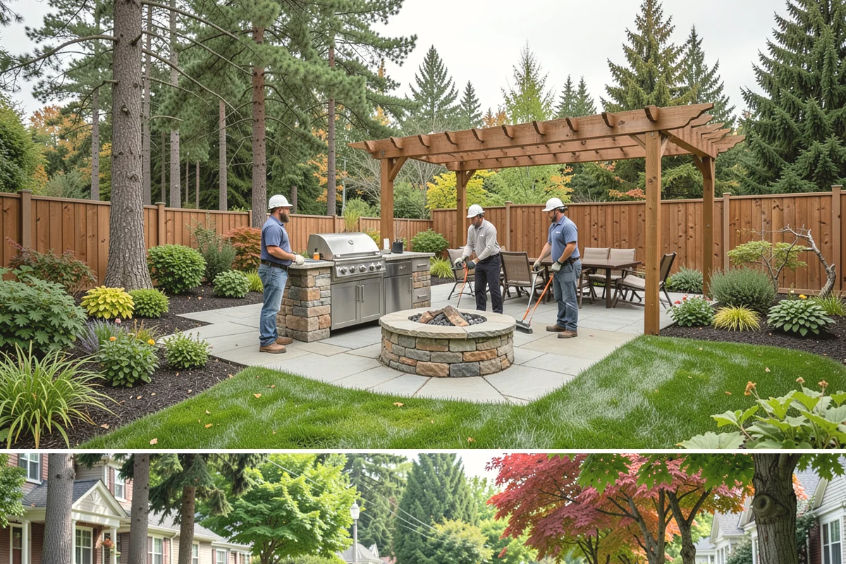 Aluminum Fence Installation in Beaux Arts Village, King County, WA - Aluminum installs comfortably in any season, with drier months preferred for curing footings on graded runs.
