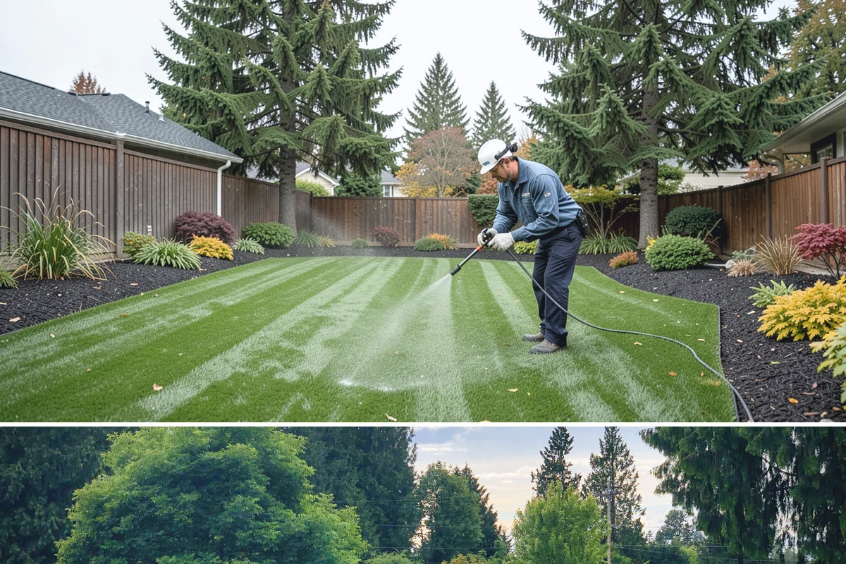 Aluminum Fence Installation in Bonney Lake, Pierce County, WA - Aluminum installs comfortably in any season, with drier months preferred for curing footings on graded runs.