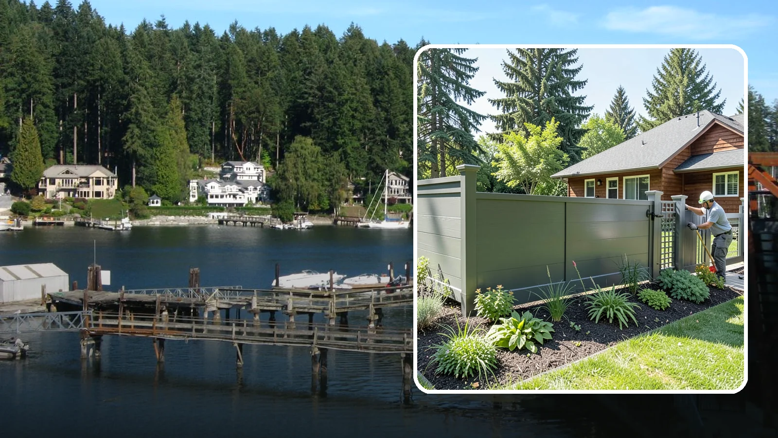 Aluminum Fence Installation in Gig Harbor, Pierce County, WA - We install elegant, rust-proof aluminum fencing that delivers ornamental style without the corrosion our damp climate causes.