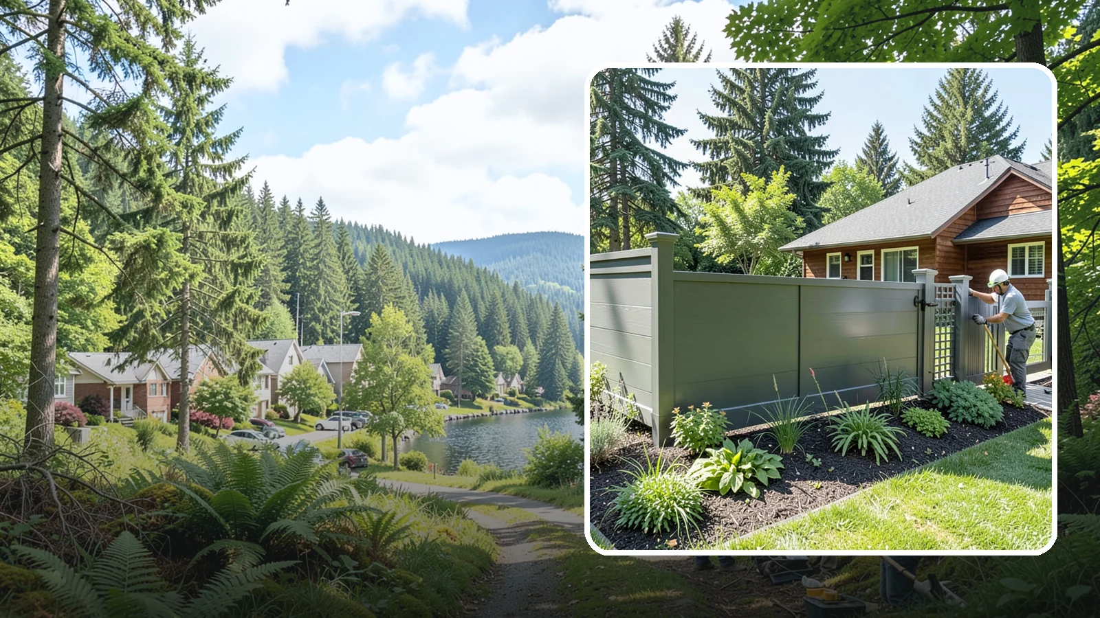 Aluminum Fence Installation in Lake Forest Park, King County, WA - We install elegant, rust-proof aluminum fencing that delivers ornamental style without the corrosion our damp climate causes.