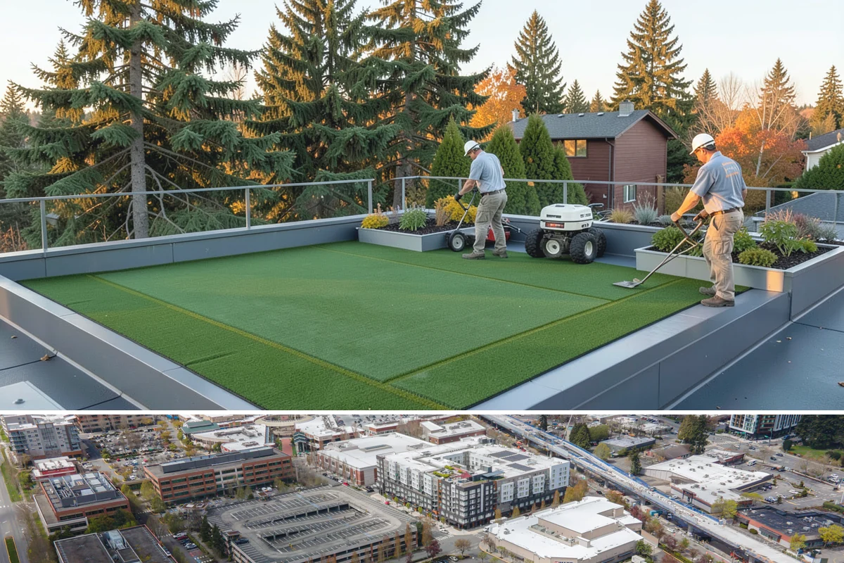 Aluminum Fence Installation in Redmond, King County, WA - Aluminum installs comfortably in any season, with drier months preferred for curing footings on graded runs.