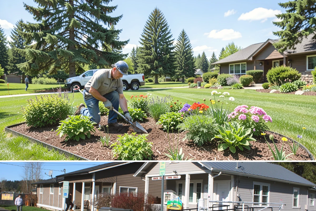 Aluminum Fence Installation in South Prairie, Pierce County, WA - Aluminum installs comfortably in any season, with drier months preferred for curing footings on graded runs.