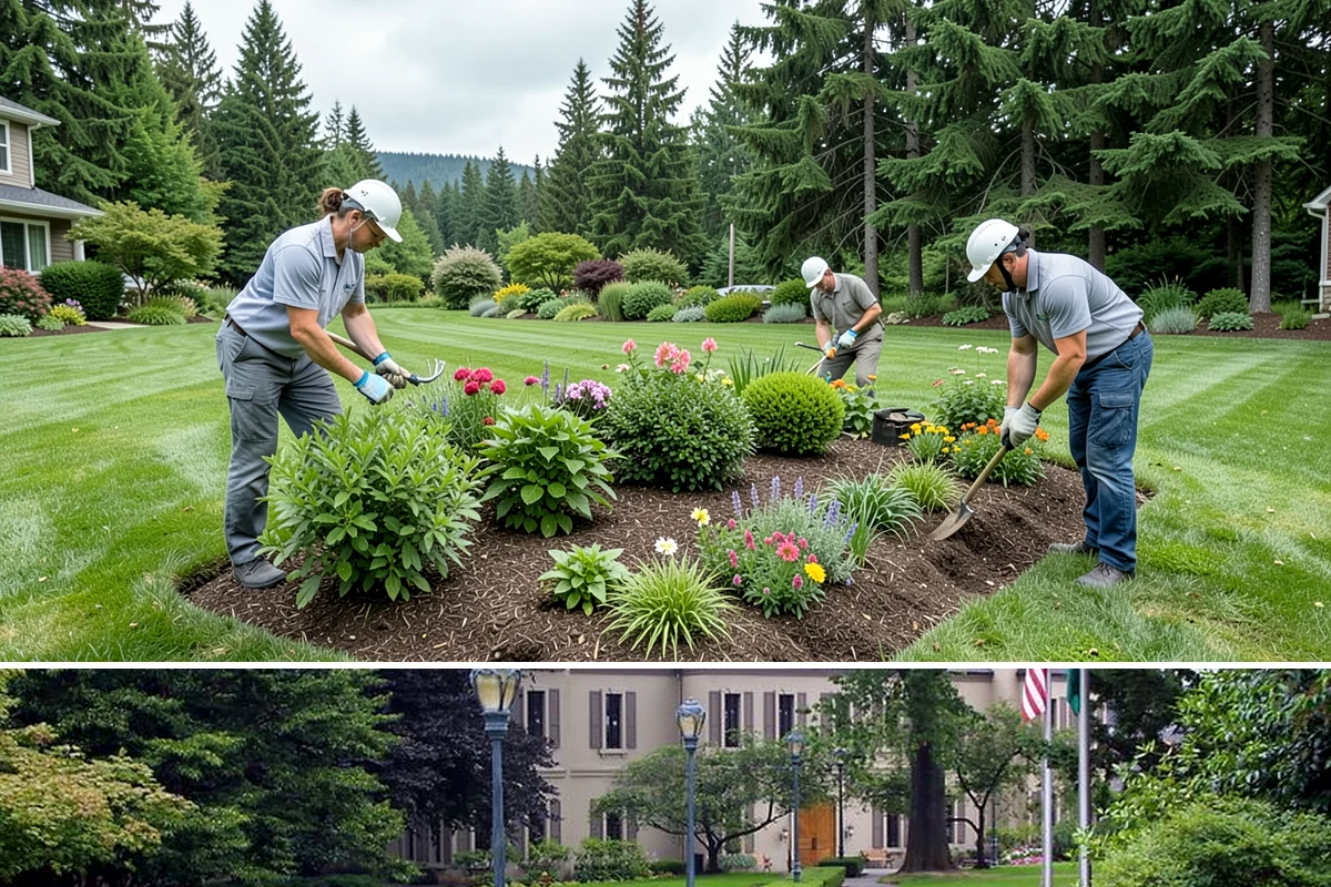 Aluminum Fence Installation in Woodinville, King County, WA - Aluminum installs comfortably in any season, with drier months preferred for curing footings on graded runs.