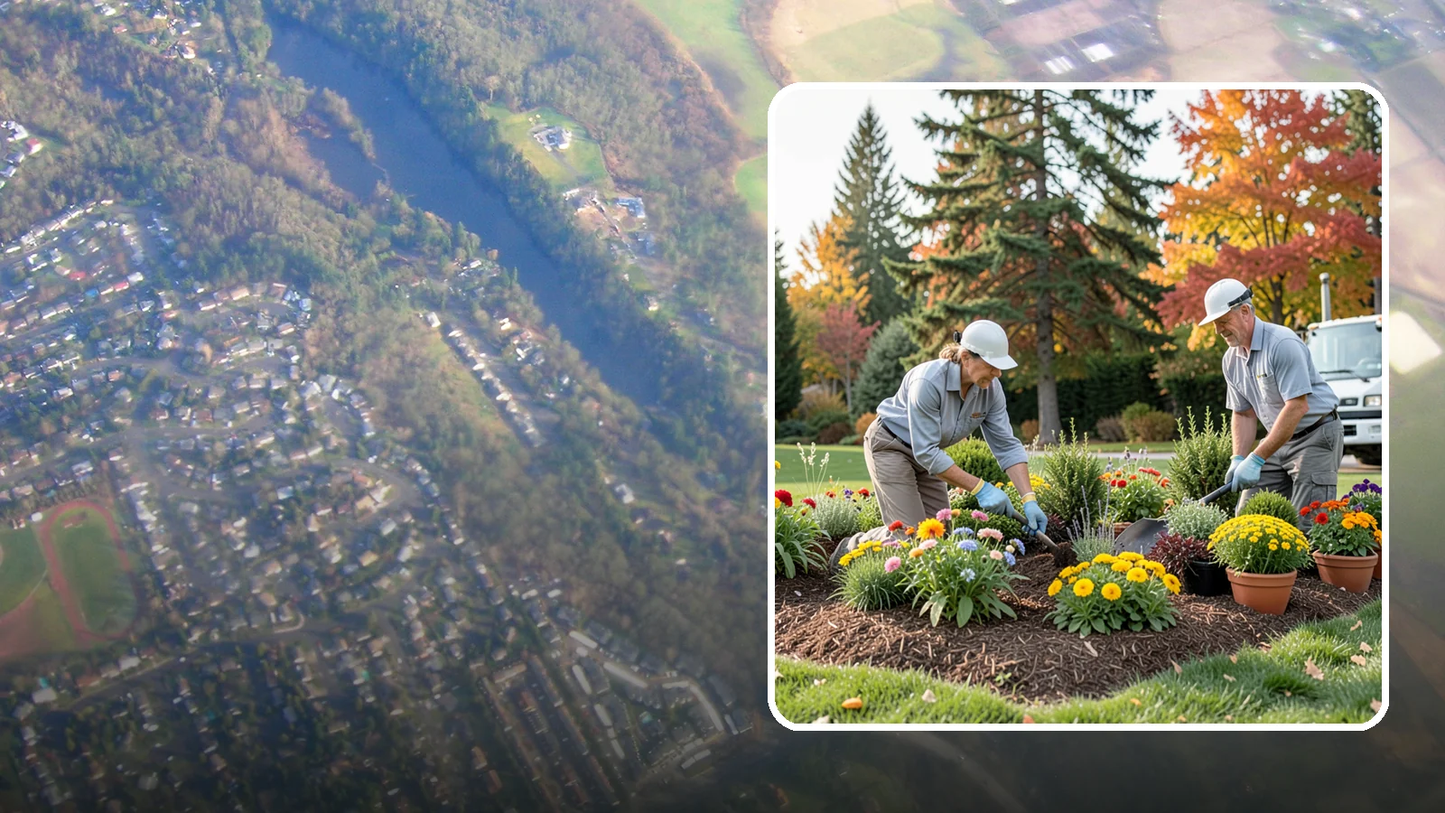 Annual Flower Planting in Algona, King County, WA - Vibrant seasonal annuals installed for bold, immediate color in beds, borders, and containers.
