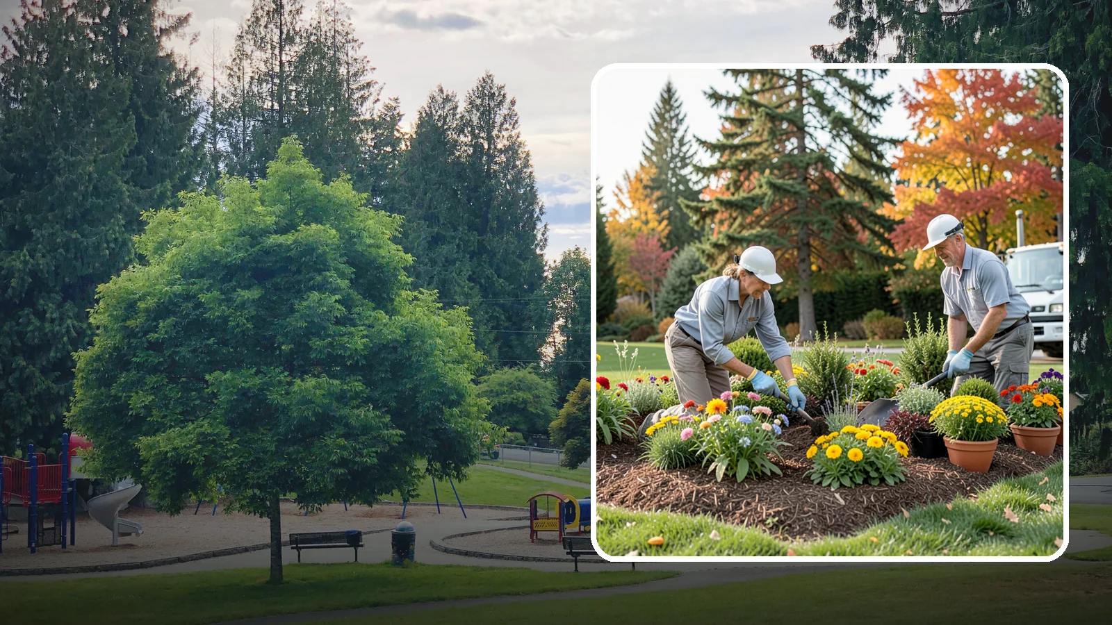 Annual Flower Planting in Bonney Lake, Pierce County, WA - Vibrant seasonal annuals installed for bold, immediate color in beds, borders, and containers.