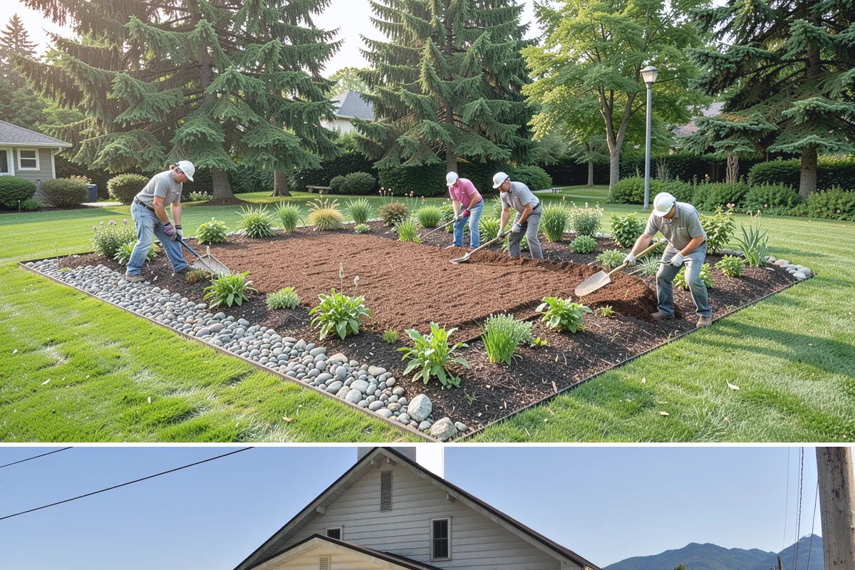 Annual Flower Planting in Concrete, Skagit County, WA - Planted in waves - cool-season annuals in spring and fall, warm-season through summer.