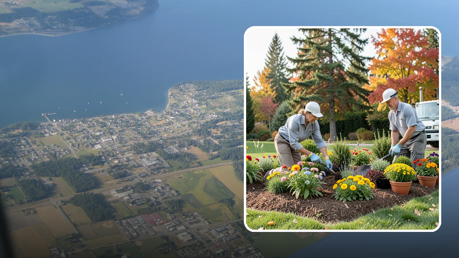Annual Flower Planting in Coupeville, Island County, WA - Vibrant seasonal annuals installed for bold, immediate color in beds, borders, and containers.