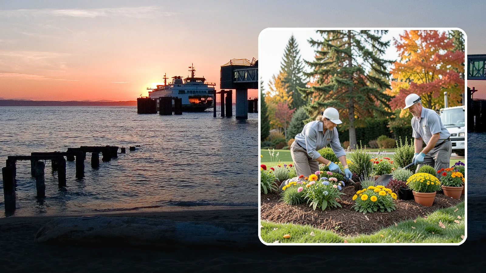 Annual Flower Planting in Edmonds, Snohomish County, WA - Vibrant seasonal annuals installed for bold, immediate color in beds, borders, and containers.