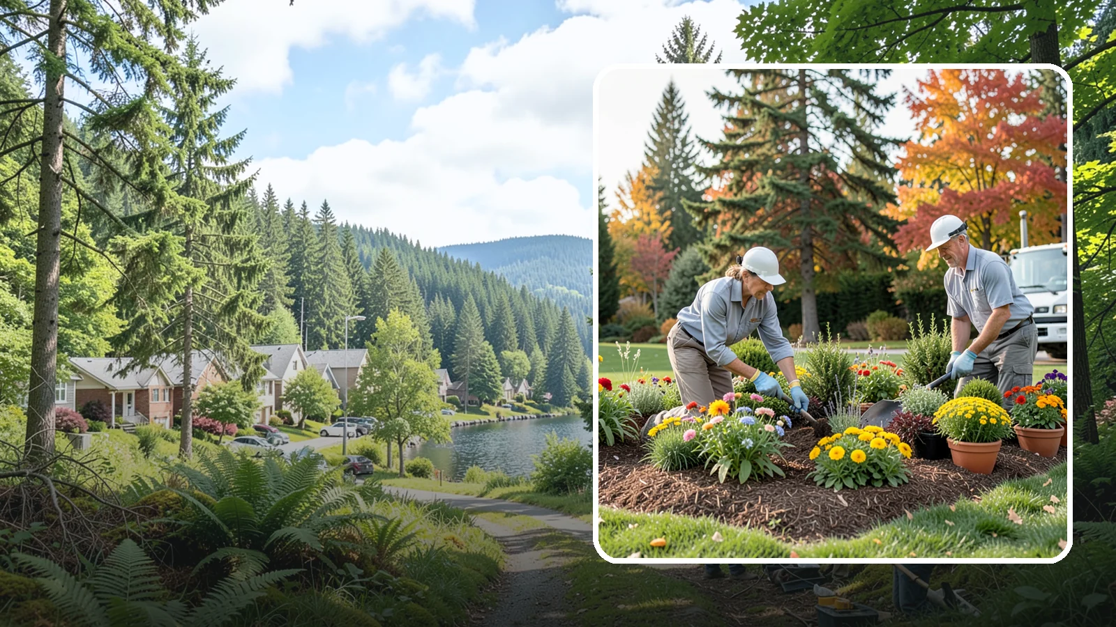 Annual Flower Planting in Lake Forest Park, King County, WA - Vibrant seasonal annuals installed for bold, immediate color in beds, borders, and containers.