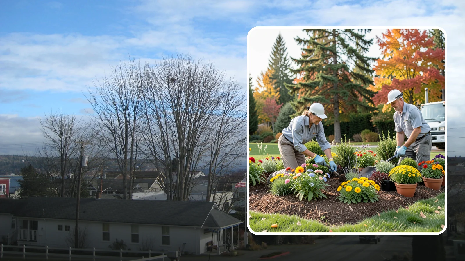 Annual Flower Planting in Langley, Island County, WA - Vibrant seasonal annuals installed for bold, immediate color in beds, borders, and containers.