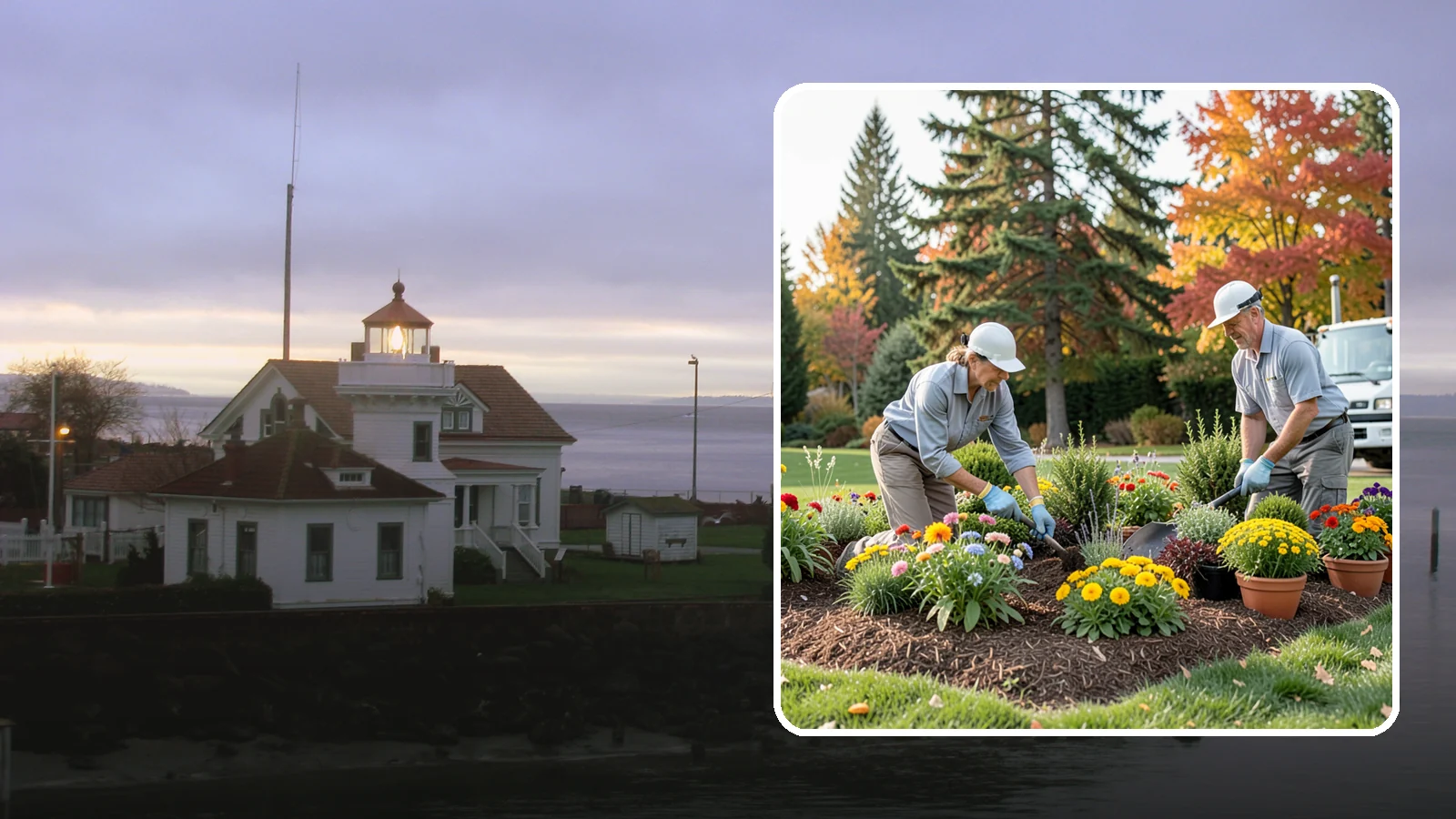 Annual Flower Planting in Mukilteo, Snohomish County, WA - Vibrant seasonal annuals installed for bold, immediate color in beds, borders, and containers.