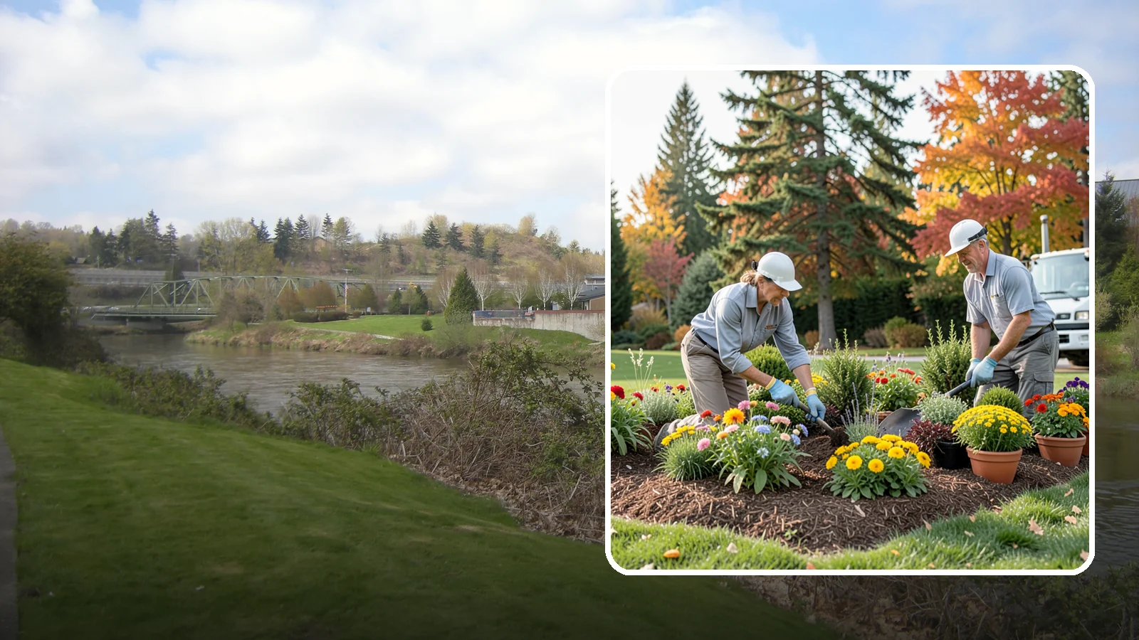 Annual Flower Planting in Tukwila, King County, WA - Vibrant seasonal annuals installed for bold, immediate color in beds, borders, and containers.