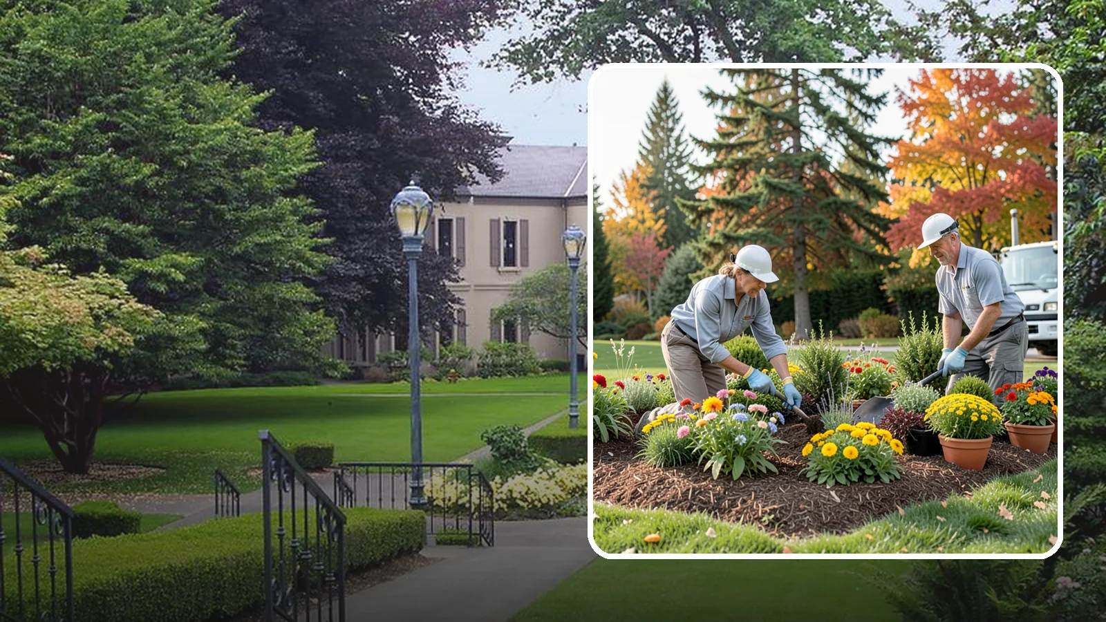 Annual Flower Planting in Woodinville, King County, WA - Vibrant seasonal annuals installed for bold, immediate color in beds, borders, and containers.
