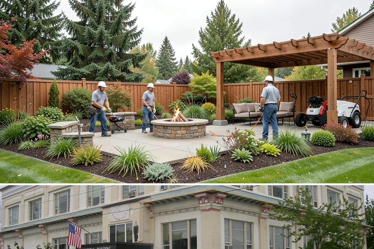 Annual Property Maintenance in Anacortes, Skagit County, WA - Runs year-round with task intensity shifting by season: growth-season mowing, fall and spring cleanups, dormant-season pruning.