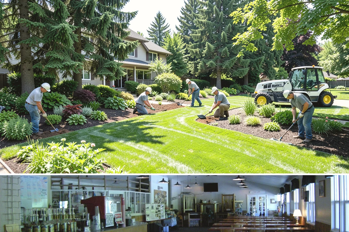 Annual Property Maintenance in Black Diamond, King County, WA - Runs year-round with task intensity shifting by season: growth-season mowing, fall and spring cleanups, dormant-season pruning.