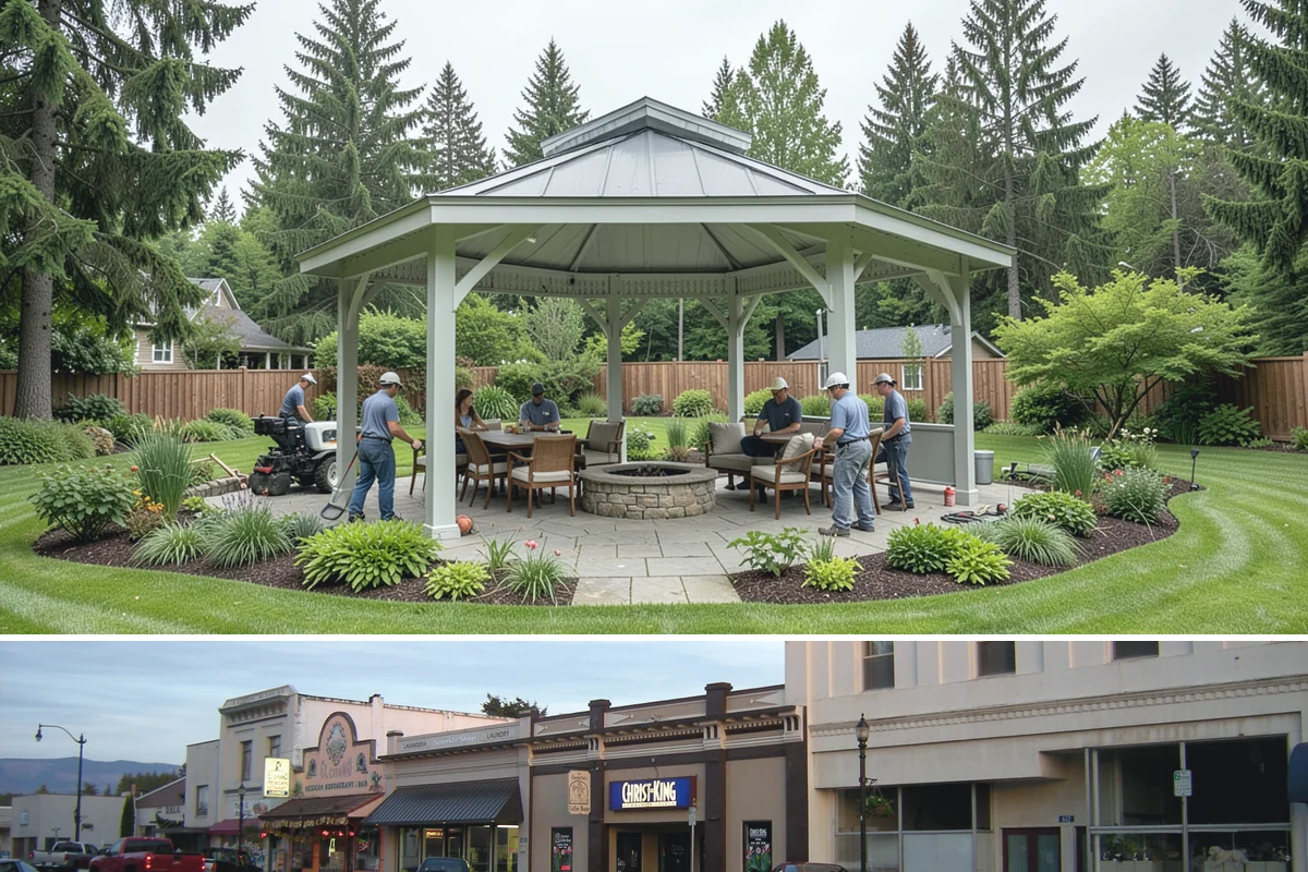 Annual Property Maintenance in Burlington, Skagit County, WA - Runs year-round with task intensity shifting by season: growth-season mowing, fall and spring cleanups, dormant-season pruning.