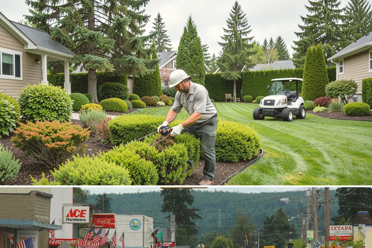 Annual Property Maintenance in Carnation, King County, WA - Runs year-round with task intensity shifting by season: growth-season mowing, fall and spring cleanups, dormant-season pruning.