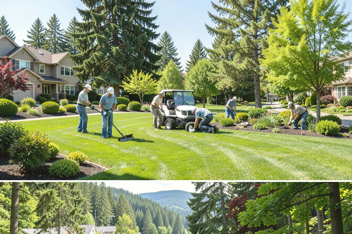 Annual Property Maintenance in Lake Forest Park, King County, WA - Runs year-round with task intensity shifting by season: growth-season mowing, fall and spring cleanups, dormant-season pruning.