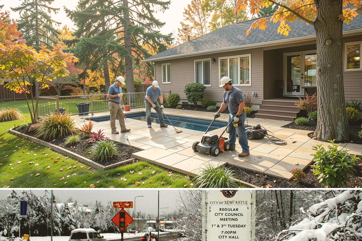 Annual Property Maintenance in Newcastle, King County, WA - Runs year-round with task intensity shifting by season: growth-season mowing, fall and spring cleanups, dormant-season pruning.
