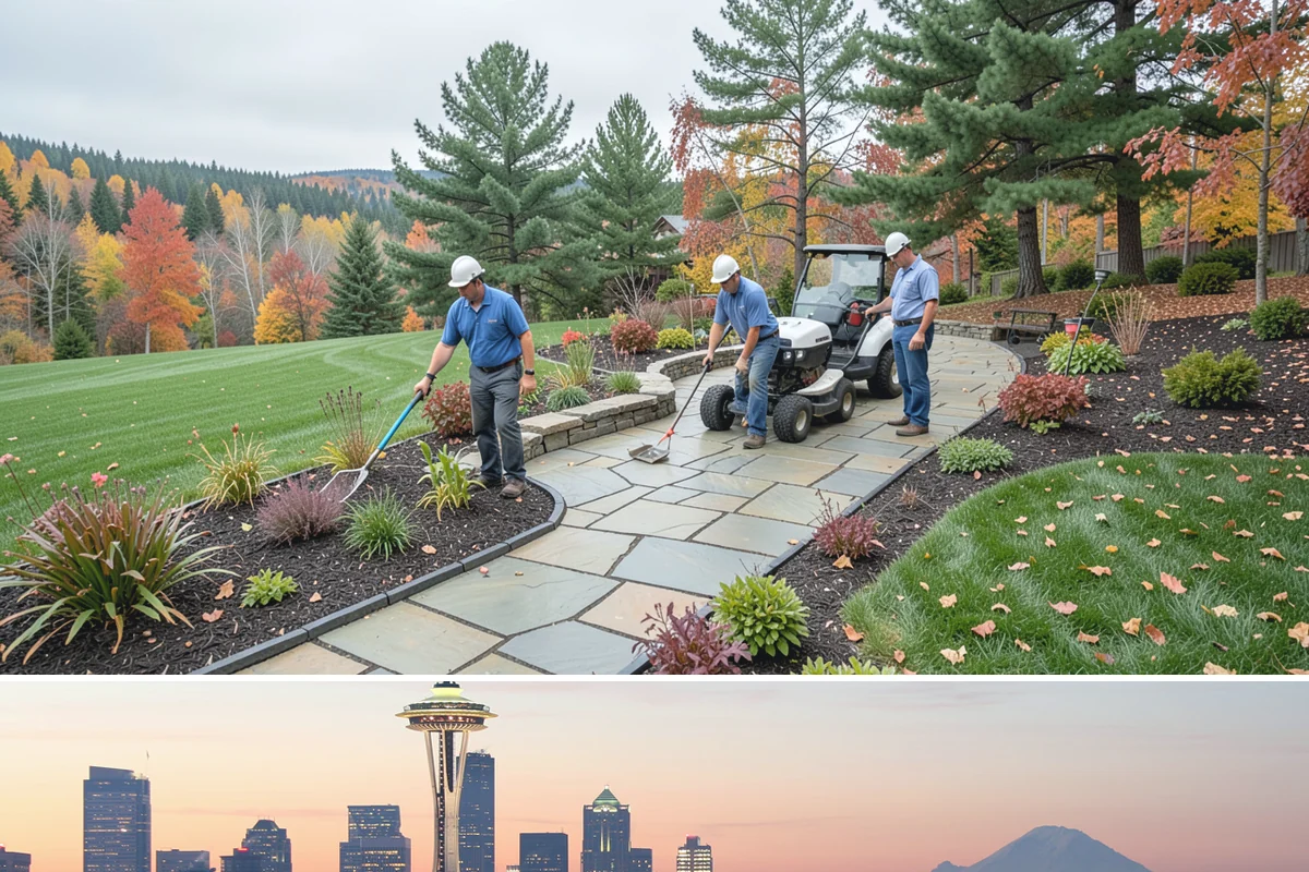 Annual Property Maintenance in Seattle, King County, WA - Runs year-round with task intensity shifting by season: growth-season mowing, fall and spring cleanups, dormant-season pruning.