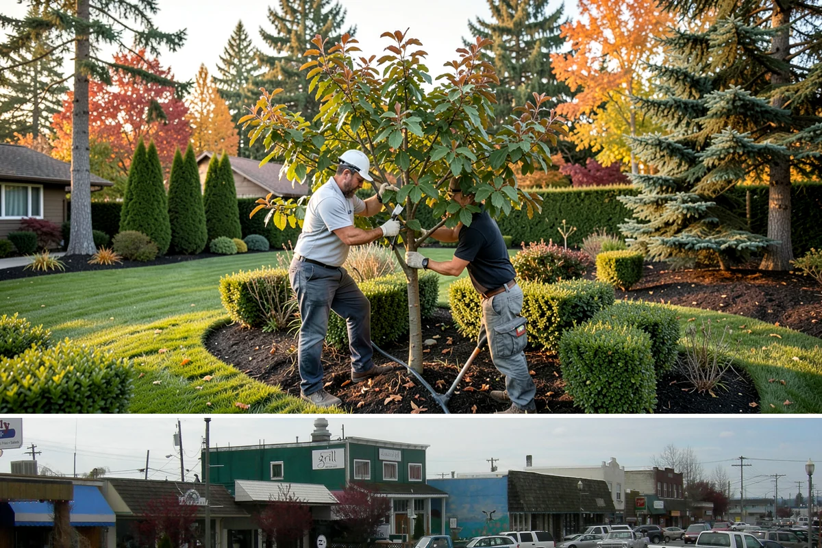Annual Property Maintenance in Stanwood, Snohomish County, WA - Runs year-round with task intensity shifting by season: growth-season mowing, fall and spring cleanups, dormant-season pruning.