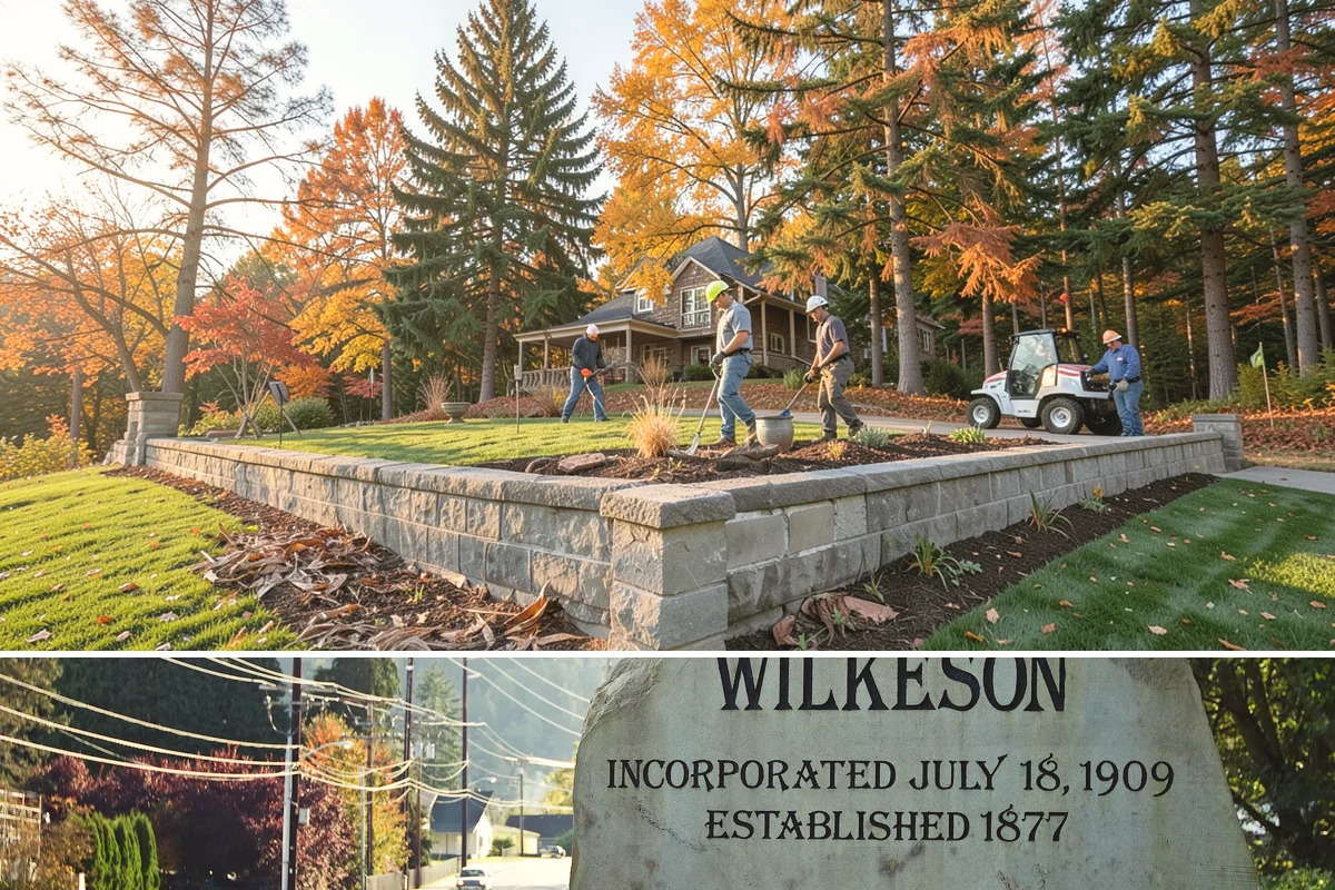 Annual Property Maintenance in Wilkeson, Pierce County, WA - Runs year-round with task intensity shifting by season: growth-season mowing, fall and spring cleanups, dormant-season pruning.