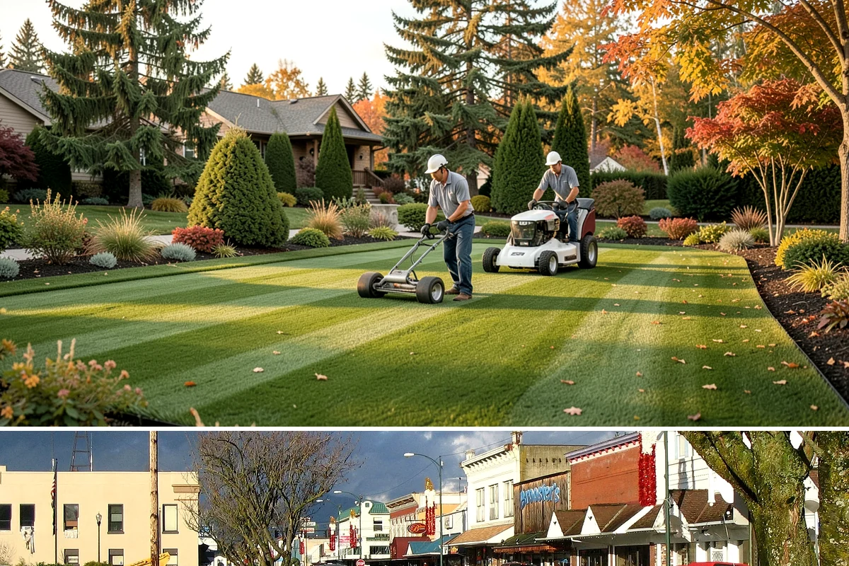 Apartment Landscape Maintenance in Arlington, Snohomish County, WA - Provided year-round on a monthly contract, with frequent growing-season visits and winter service centered on leaf removal, moss...