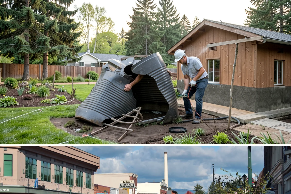Apartment Landscape Maintenance in Monroe, Snohomish County, WA - Provided year-round on a monthly contract, with frequent growing-season visits and winter service centered on leaf removal, moss...