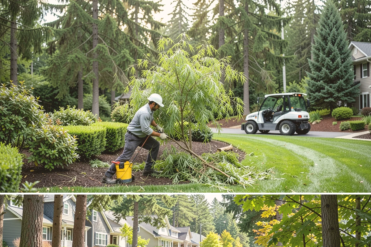 Apartment Landscape Maintenance in Normandy Park, King County, WA - Provided year-round on a monthly contract, with frequent growing-season visits and winter service centered on leaf removal, moss...