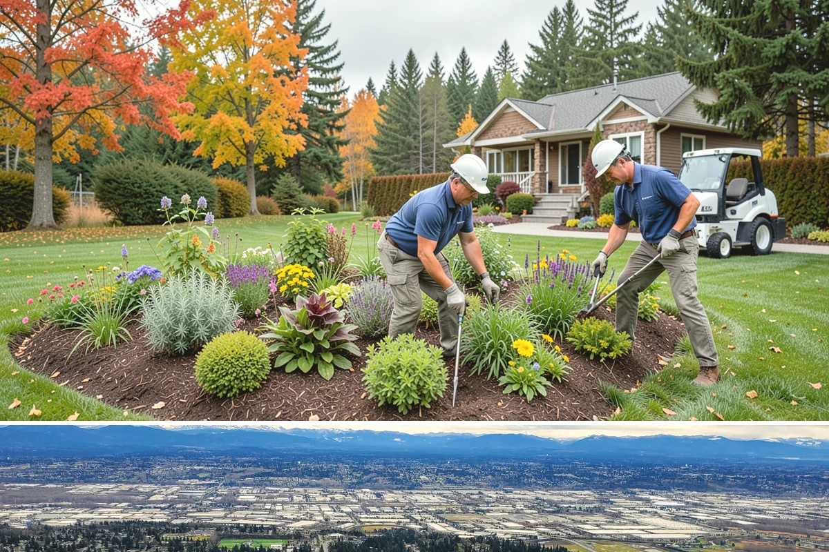 Apartment Landscape Maintenance in SeaTac, King County, WA - Provided year-round on a monthly contract, with frequent growing-season visits and winter service centered on leaf removal, moss...
